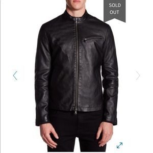 John Varvatos Genuine Leather Moto Jacket